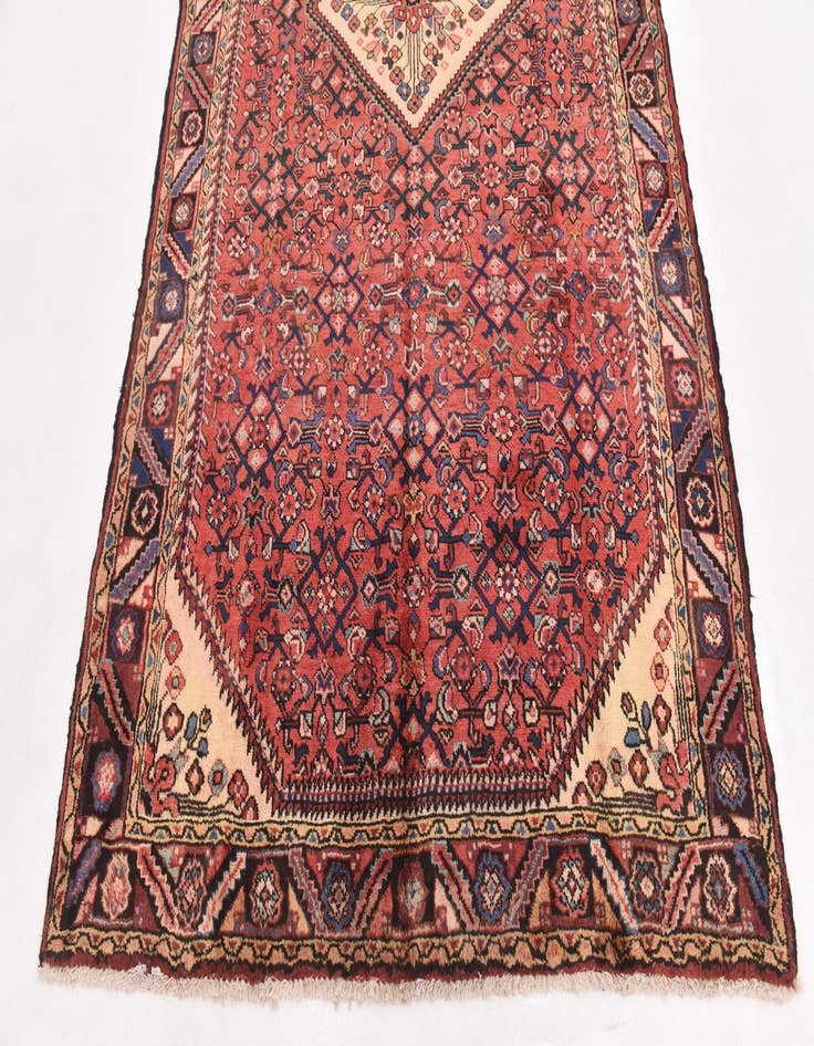 Detail image of 5' 5 x 10' 6 Hand Knotted Hossainabad Persian Wool Runner Rug