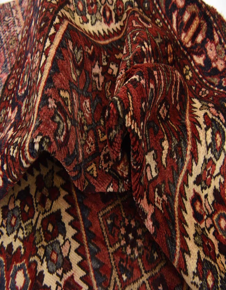 Detail image of  3' 9 x 10' 2  Hand Knotted Hossainabad Persian Wool Runner Rug