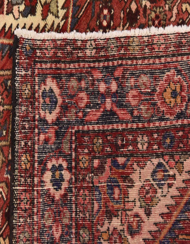 Detail image of  3' 9 x 10' 2  Hand Knotted Hossainabad Persian Wool Runner Rug