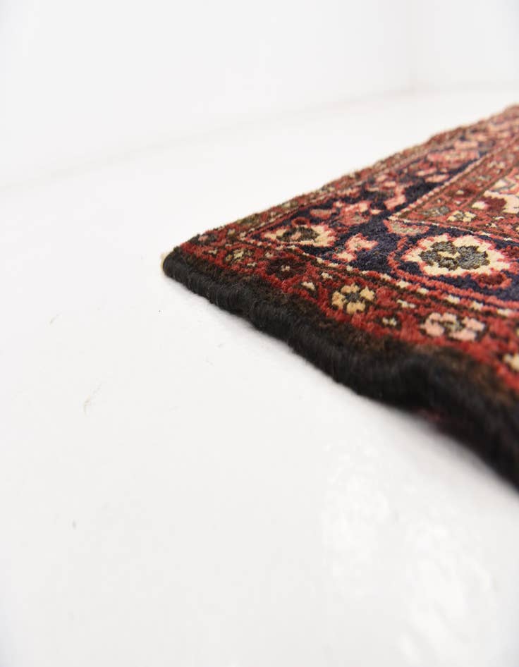 Detail image of  3' 9 x 10' 2  Hand Knotted Hossainabad Persian Wool Runner Rug