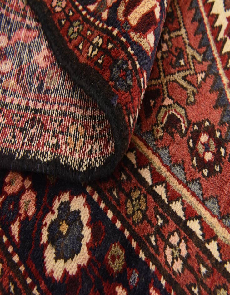 Detail image of  3' 9 x 10' 2  Hand Knotted Hossainabad Persian Wool Runner Rug