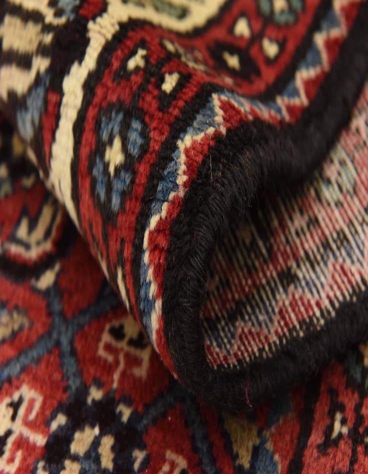 Detail image of  3' 6 x 9' 6  Hand Knotted Hossainabad Persian Wool Runner Rug