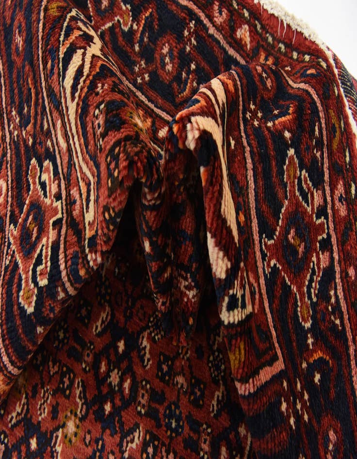 Detail image of  3' 8 x 9' 10  Hand Knotted Hossainabad Persian Wool Runner Rug