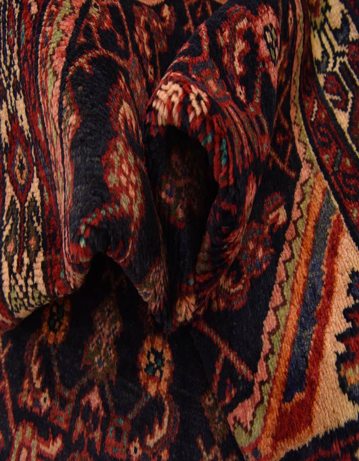 Detail image of  3' 6 x 9' 8  Hand Knotted Hossainabad Persian Wool Runner Rug