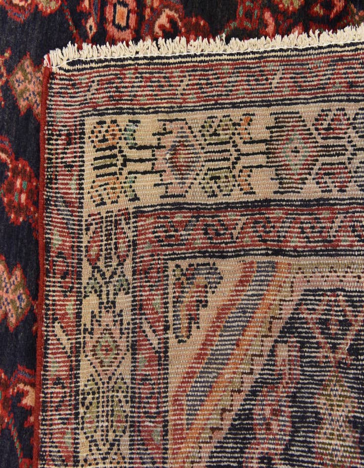 Detail image of  3' 6 x 9' 8  Hand Knotted Hossainabad Persian Wool Runner Rug