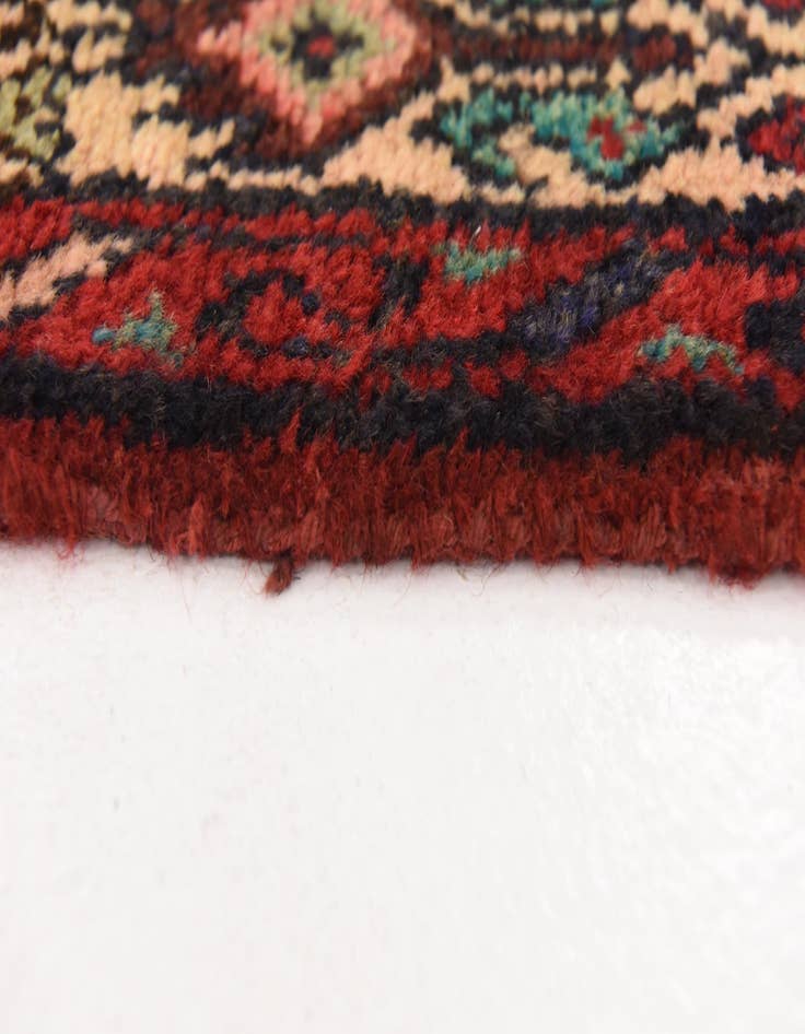 Detail image of  3' 6 x 9' 8  Hand Knotted Hossainabad Persian Wool Runner Rug