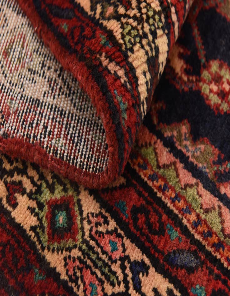 Detail image of  3' 6 x 9' 8  Hand Knotted Hossainabad Persian Wool Runner Rug
