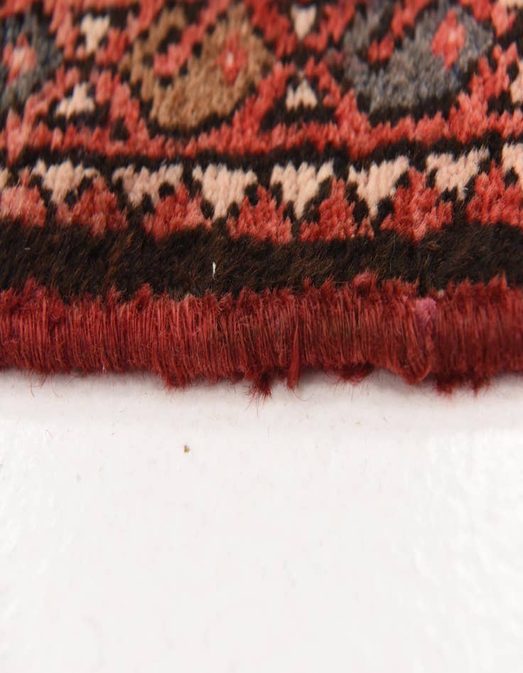 Detail image of 3' 9 x 9' 8 Hand Knotted Hossainabad Persian Wool Runner Rug