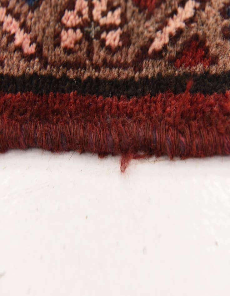 Detail image of  4' x 9' 7  Hand Knotted Hossainabad Persian Wool Runner Rug