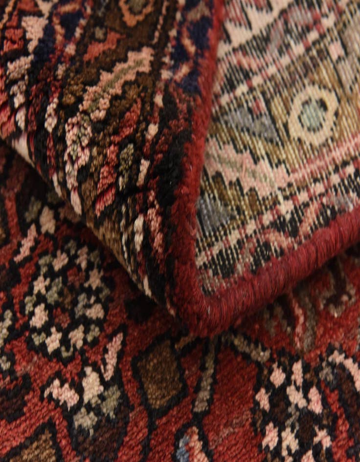 Detail image of  3' 8 x 11'  Hand Knotted Hossainabad Persian Wool Runner Rug