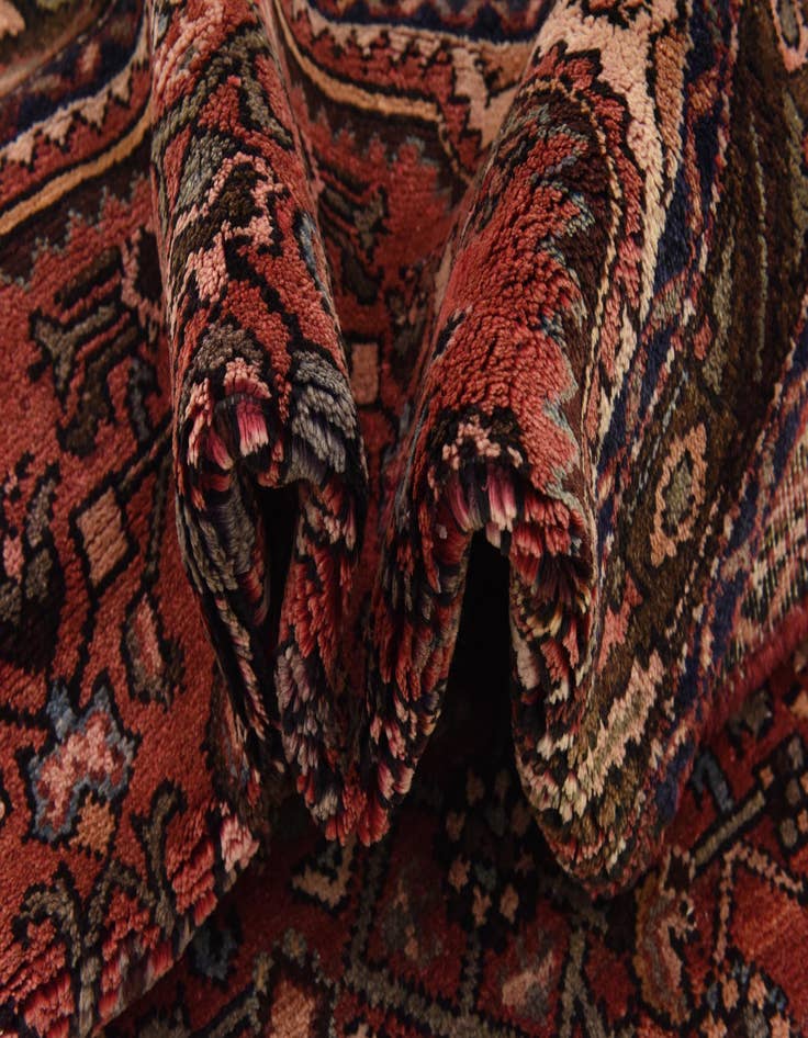 Detail image of  3' 8 x 11'  Hand Knotted Hossainabad Persian Wool Runner Rug