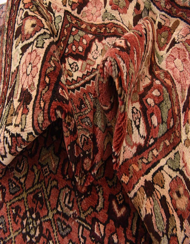 Detail image of  3' 6 x 10' 4  Hand Knotted Hossainabad Persian Wool Runner Rug