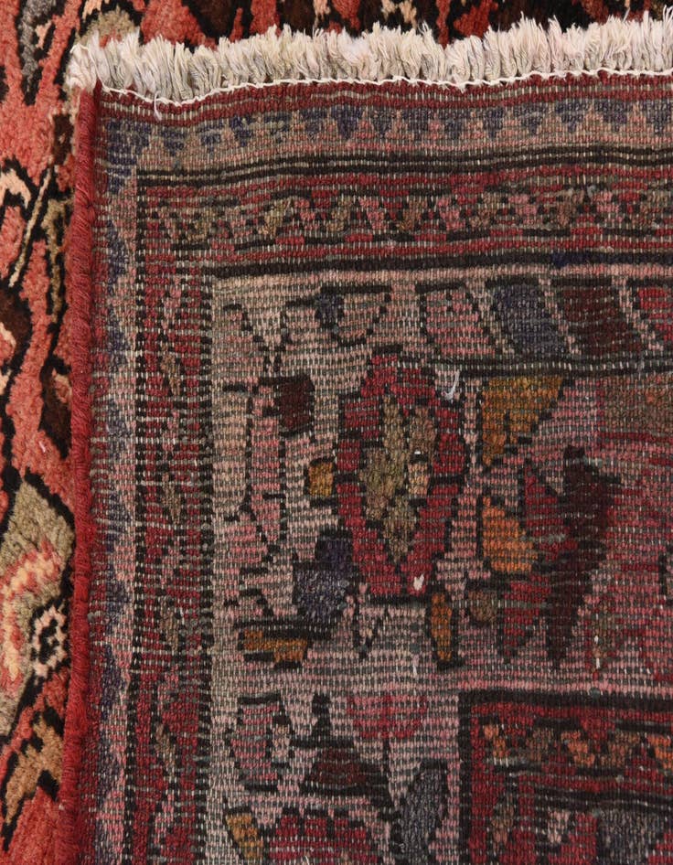 Detail image of  3' 6 x 10' 4  Hand Knotted Hossainabad Persian Wool Runner Rug