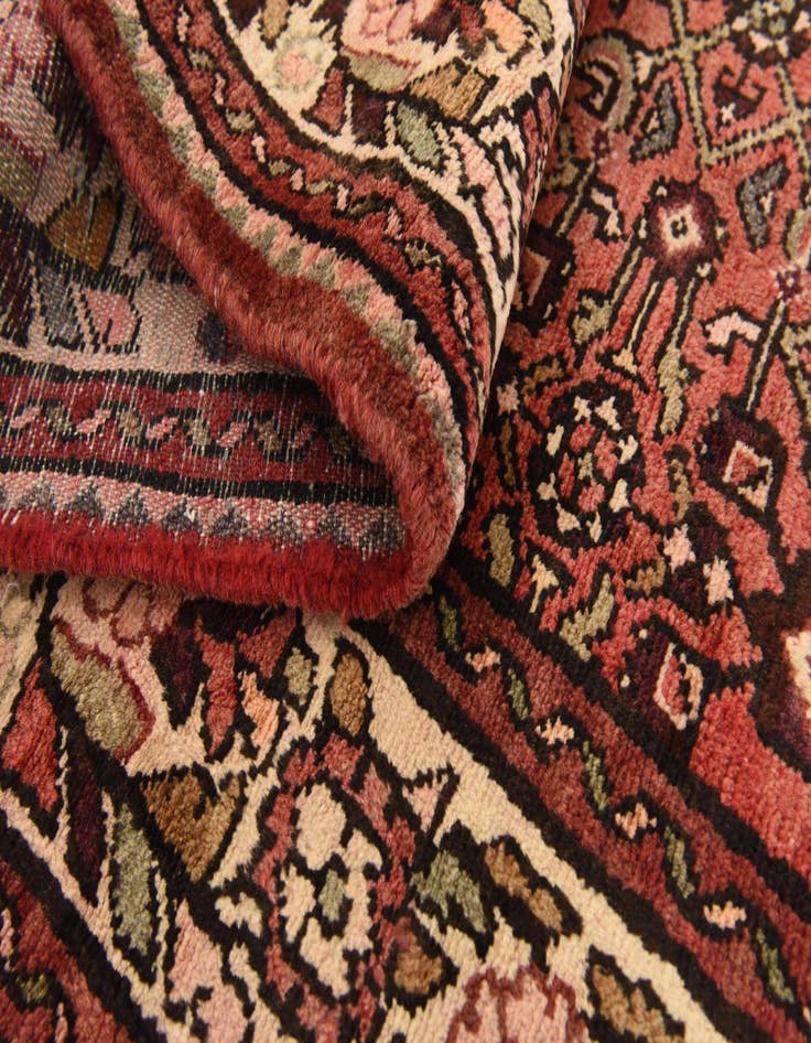 Detail image of  3' 6 x 10' 4  Hand Knotted Hossainabad Persian Wool Runner Rug