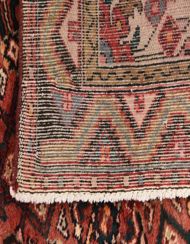 Detail image of  3' 9 x 10'  Hand Knotted Hossainabad Persian Wool Runner Rug