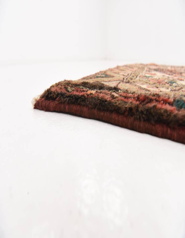 Detail image of  3' 9 x 10'  Hand Knotted Hossainabad Persian Wool Runner Rug