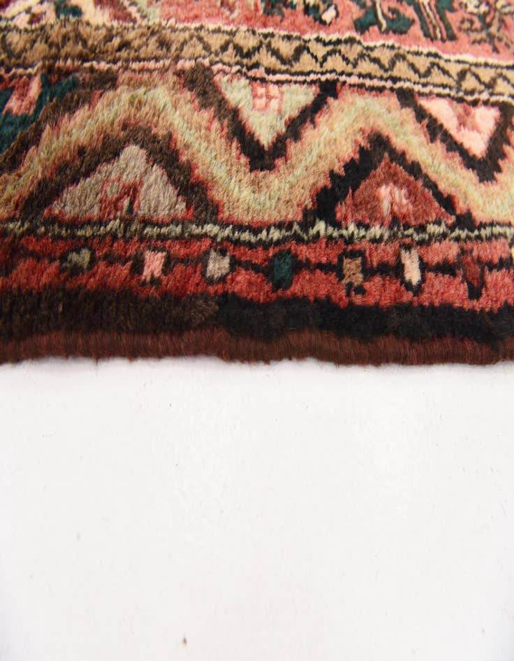 Detail image of  3' 9 x 10'  Hand Knotted Hossainabad Persian Wool Runner Rug
