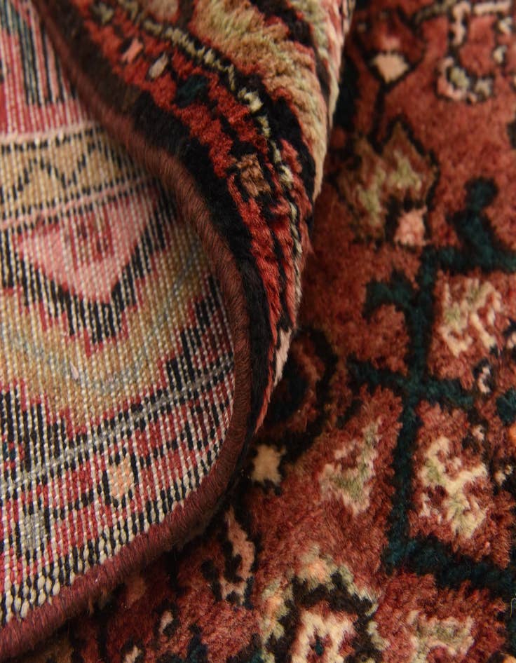 Detail image of  3' 9 x 10'  Hand Knotted Hossainabad Persian Wool Runner Rug