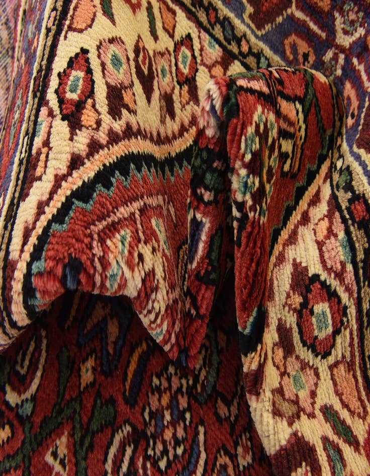 Detail image of  3' 8 x 10' 4  Hand Knotted Hossainabad Persian Wool Runner Rug