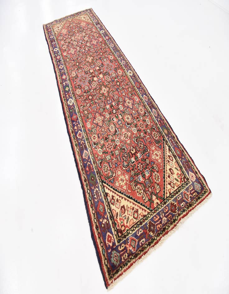 Detail image of  3' 8 x 10' 4  Hand Knotted Hossainabad Persian Wool Runner Rug