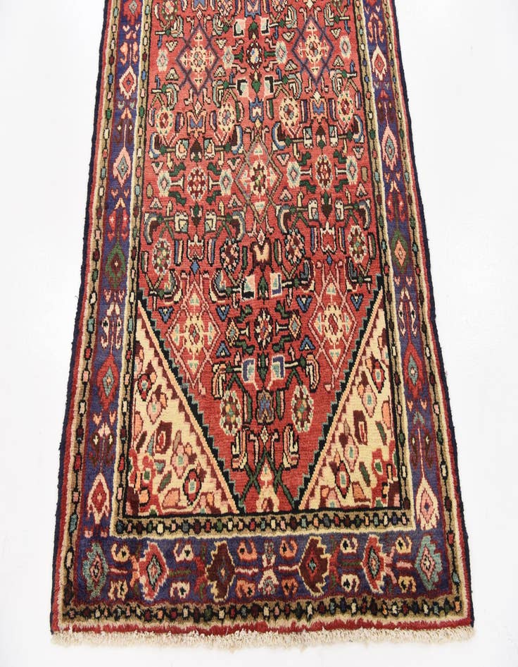 Detail image of  3' 8 x 10' 4  Hand Knotted Hossainabad Persian Wool Runner Rug