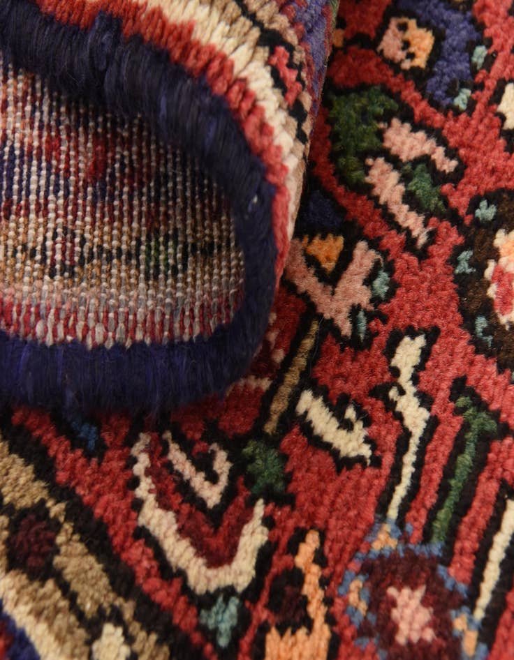 Detail image of  3' 8 x 10' 4  Hand Knotted Hossainabad Persian Wool Runner Rug