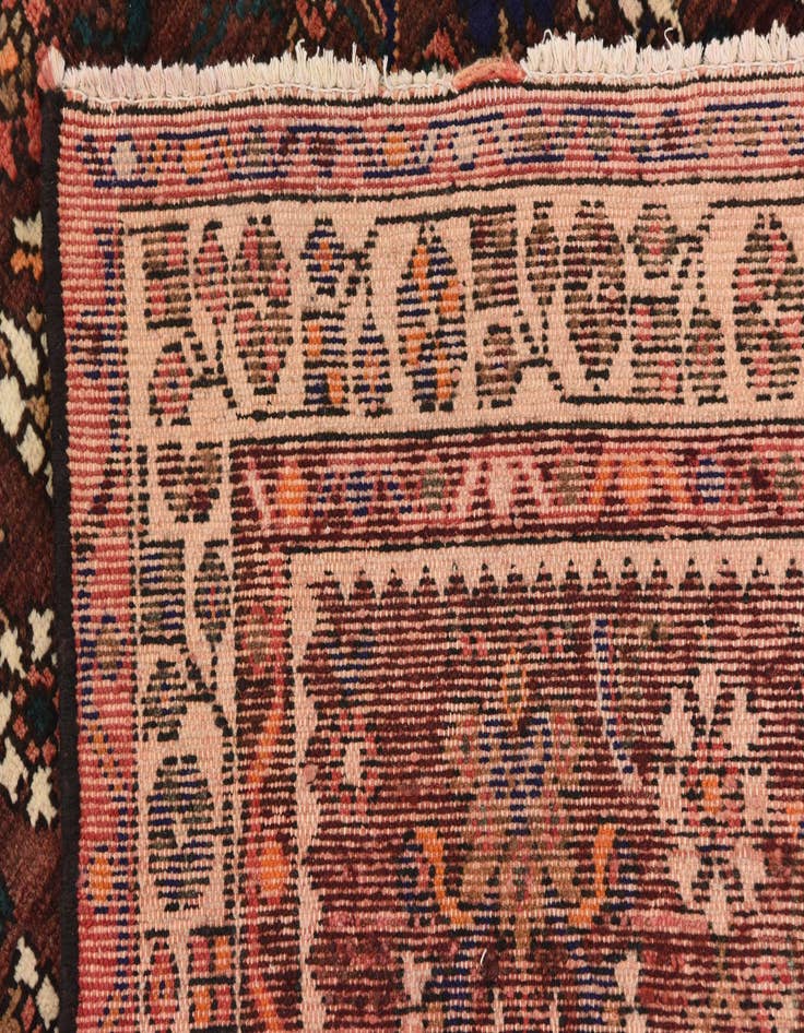 Detail image of  3' 8 x 10' 3  Hand Knotted Hossainabad Persian Wool Runner Rug