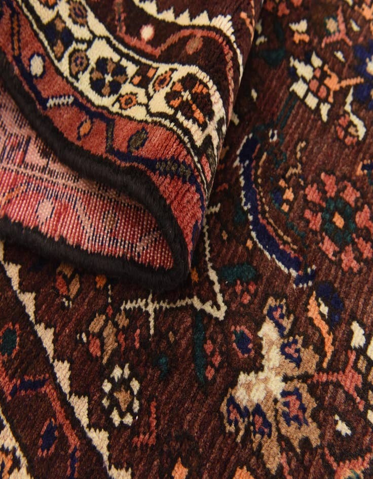 Detail image of  3' 8 x 10' 3  Hand Knotted Hossainabad Persian Wool Runner Rug