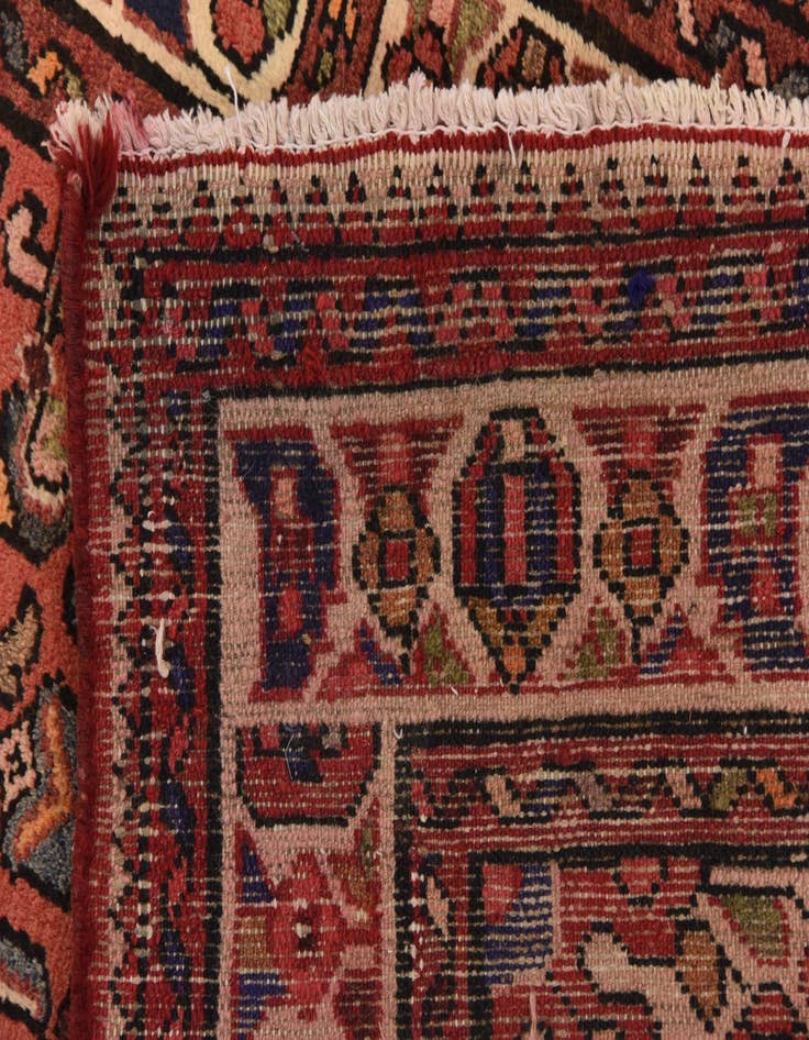 Detail image of  3' 9 x 10' 4  Hand Knotted Hossainabad Persian Wool Runner Rug