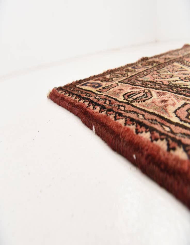 Detail image of  3' 9 x 10' 4  Hand Knotted Hossainabad Persian Wool Runner Rug