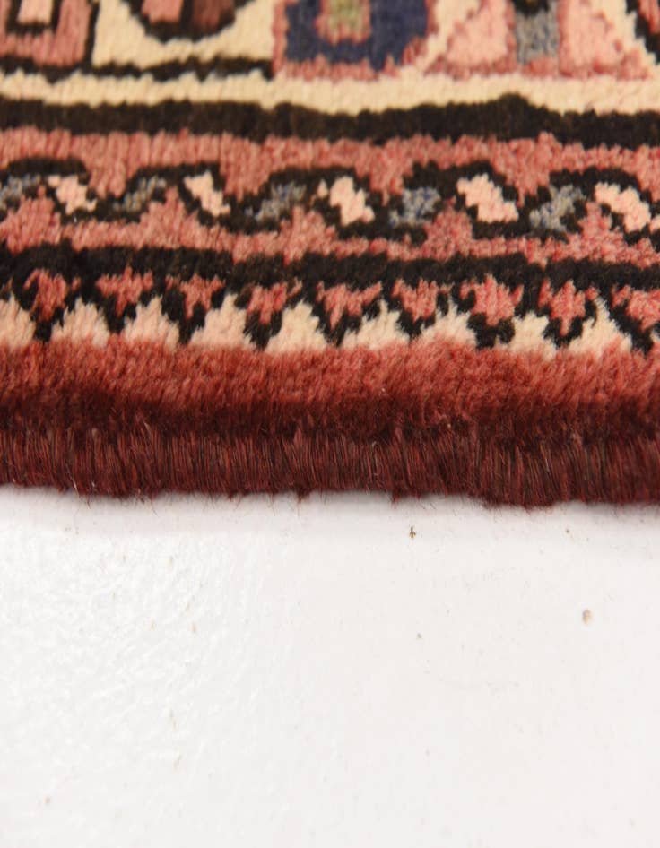 Detail image of  3' 9 x 10' 4  Hand Knotted Hossainabad Persian Wool Runner Rug