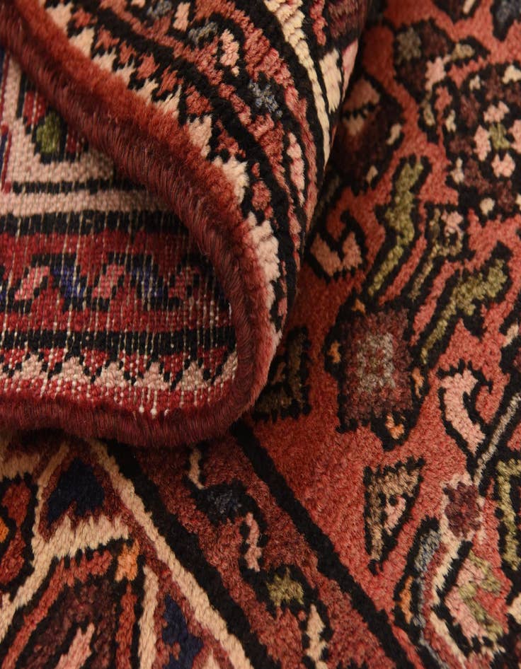 Detail image of  3' 9 x 10' 4  Hand Knotted Hossainabad Persian Wool Runner Rug