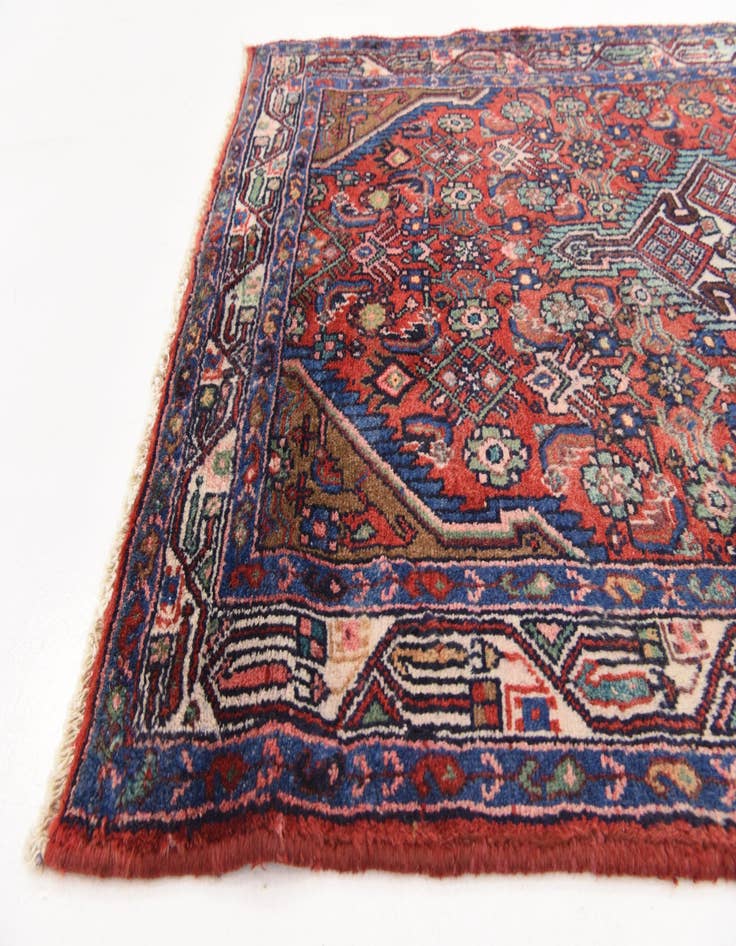 Detail image of  3' 6 x 10' 7  Hand Knotted Hossainabad Persian Wool Runner Rug