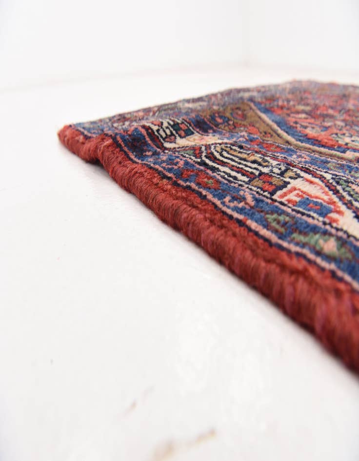 Detail image of  3' 6 x 10' 7  Hand Knotted Hossainabad Persian Wool Runner Rug