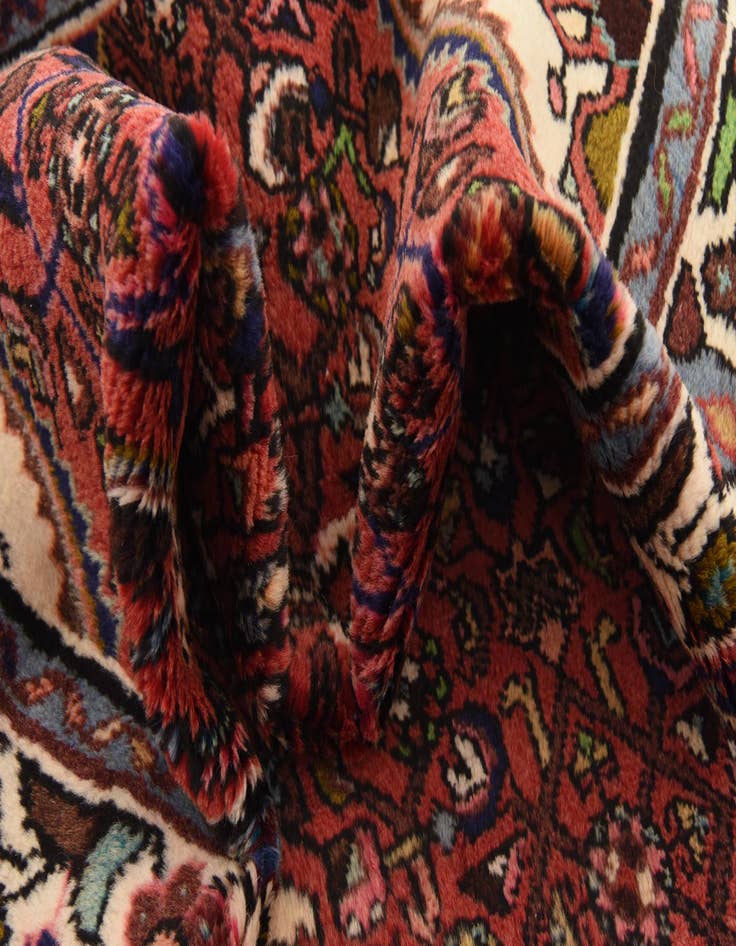 Detail image of 3' 7 x 9' 8 Hand Knotted Hossainabad Persian Wool Runner Rug