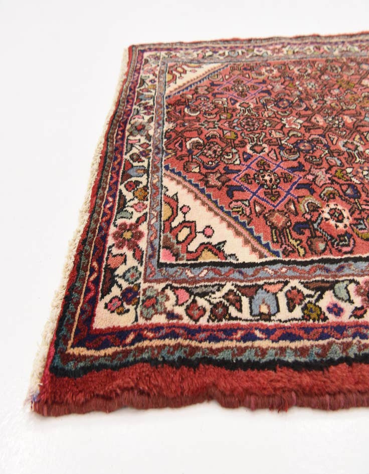 Detail image of 3' 7 x 9' 8 Hand Knotted Hossainabad Persian Wool Runner Rug