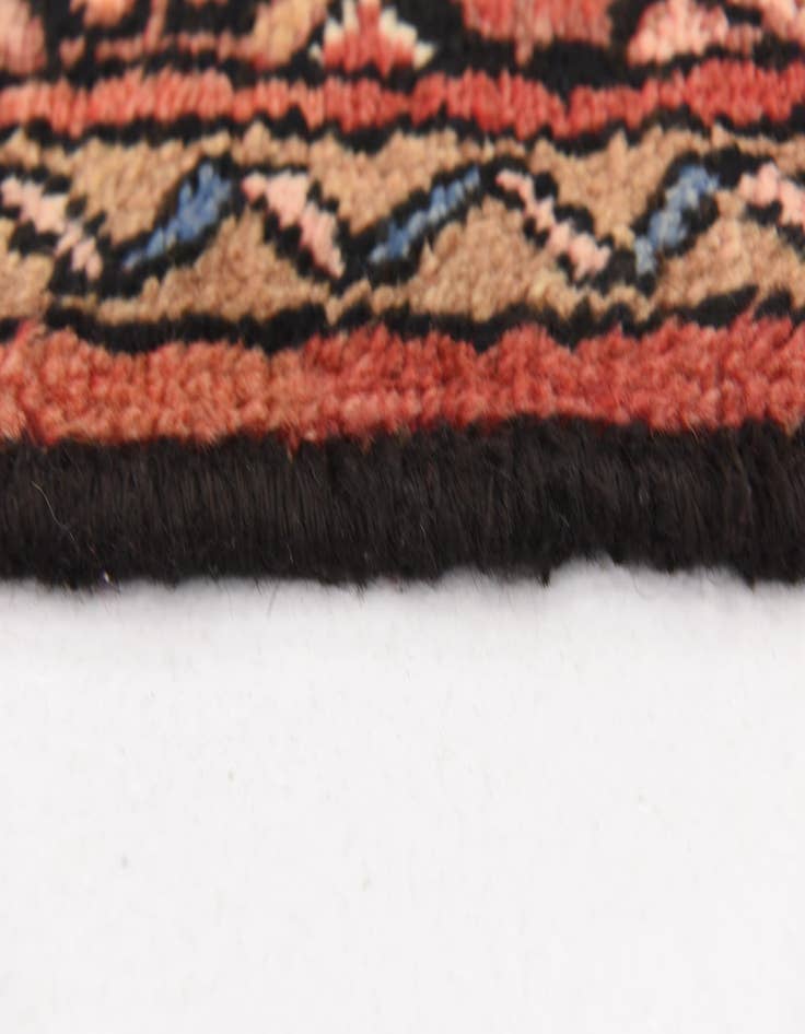 Detail image of  3' 10 x 9' 10  Hand Knotted Hossainabad Persian Wool Runner Rug