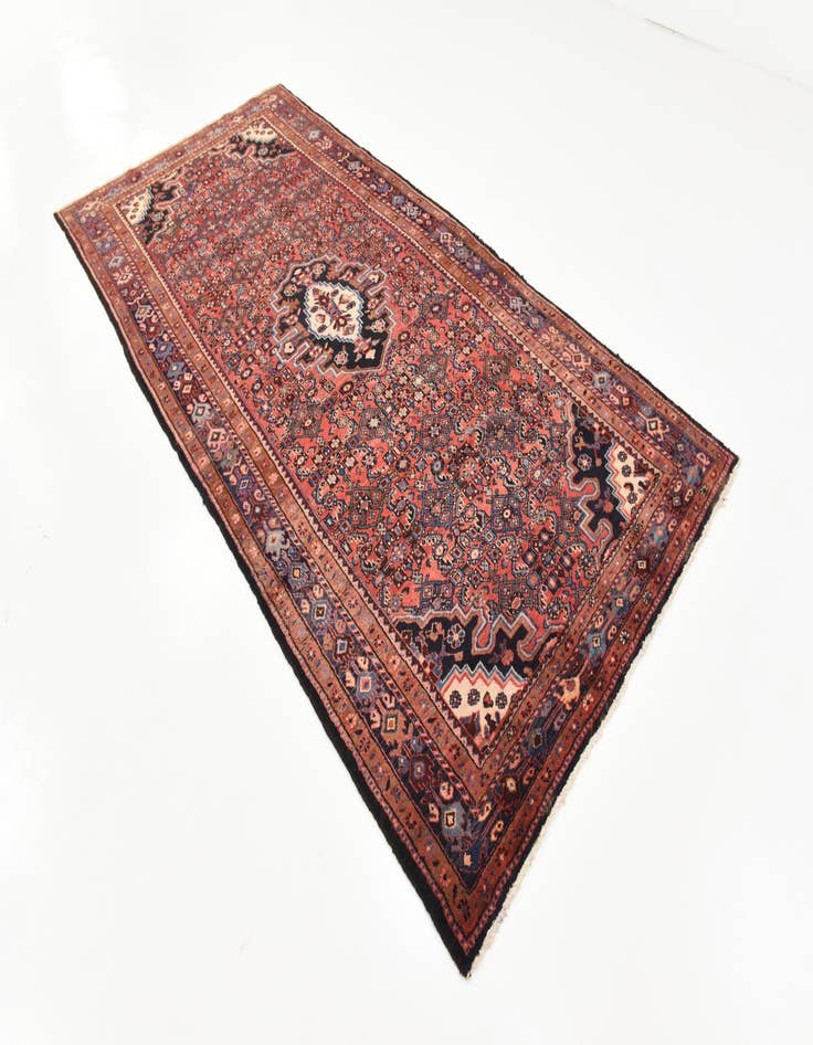 Detail image of  5' 6 x 11' 1  Hand Knotted Hossainabad Persian Wool Runner Rug