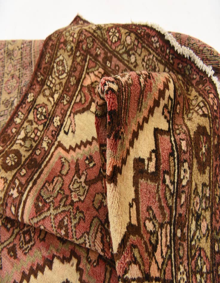 Detail image of  3' 7 x 10'  Hand Knotted Hossainabad Persian Wool Runner Rug