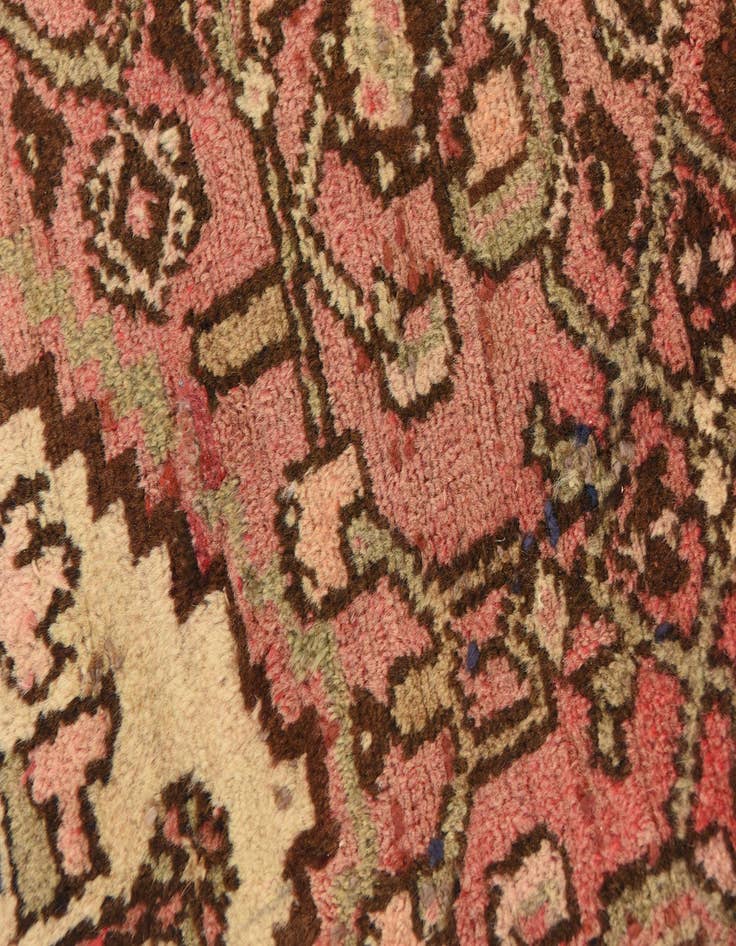 Detail image of  3' 7 x 10'  Hand Knotted Hossainabad Persian Wool Runner Rug