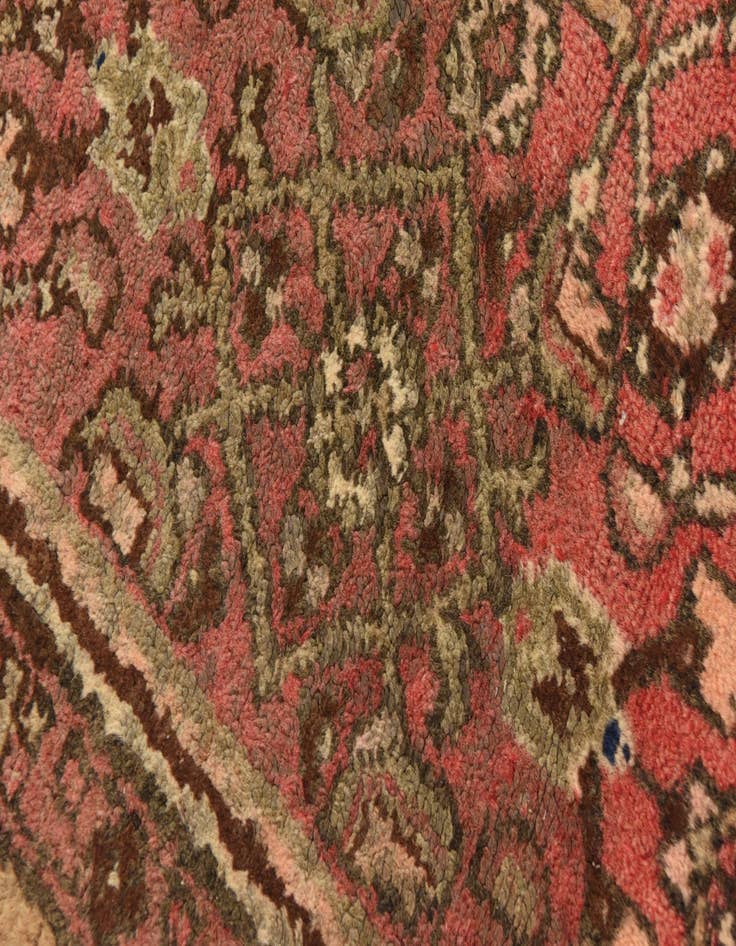 Detail image of  3' 7 x 10'  Hand Knotted Hossainabad Persian Wool Runner Rug