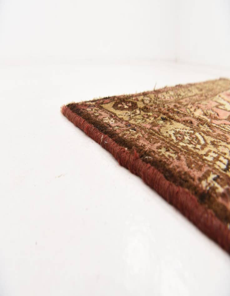 Detail image of  3' 7 x 10'  Hand Knotted Hossainabad Persian Wool Runner Rug