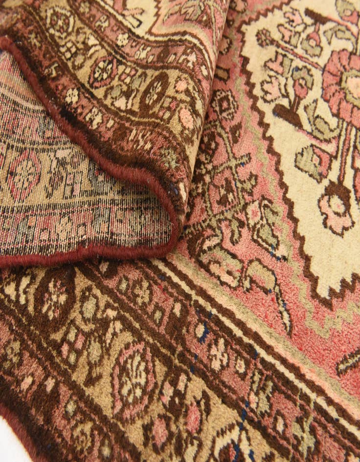 Detail image of  3' 7 x 10'  Hand Knotted Hossainabad Persian Wool Runner Rug