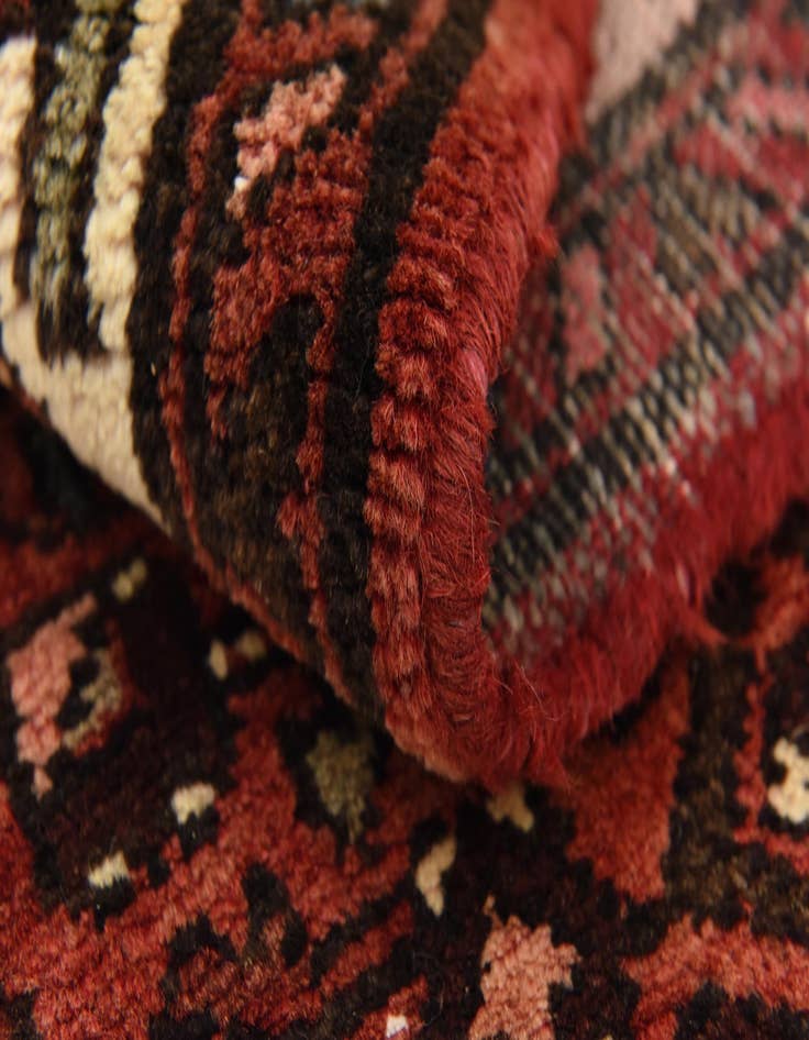 Detail image of  3' 7 x 10' 7  Hand Knotted Hossainabad Persian Wool Runner Rug