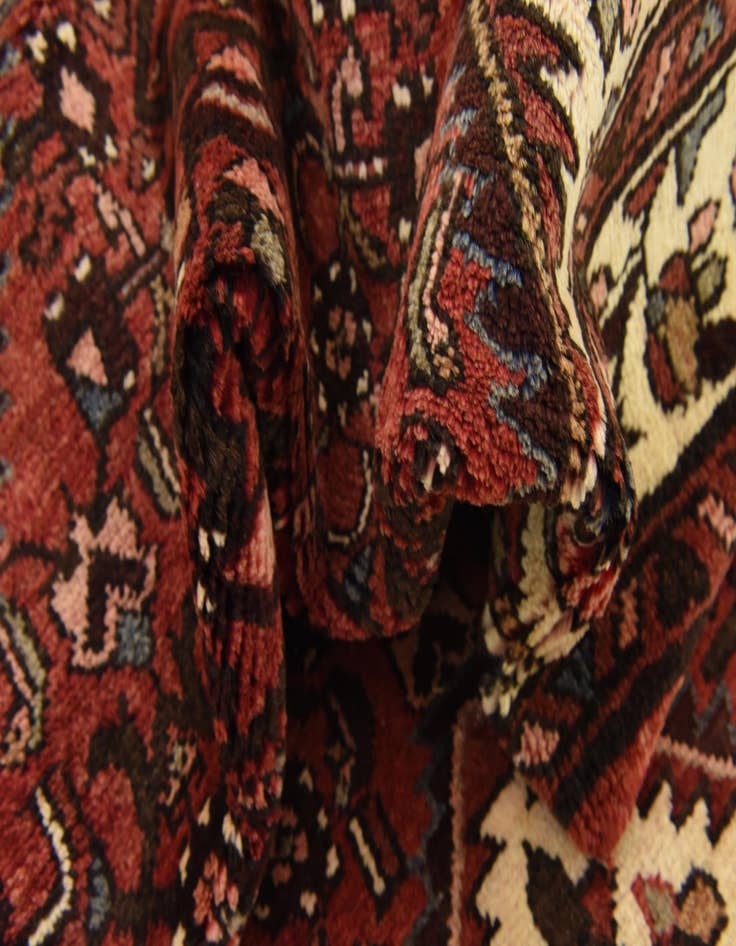 Detail image of  3' 7 x 10' 7  Hand Knotted Hossainabad Persian Wool Runner Rug