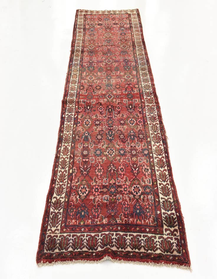 Detail image of  3' 8 x 10' 6  Hand Knotted Hossainabad Persian Wool Runner Rug