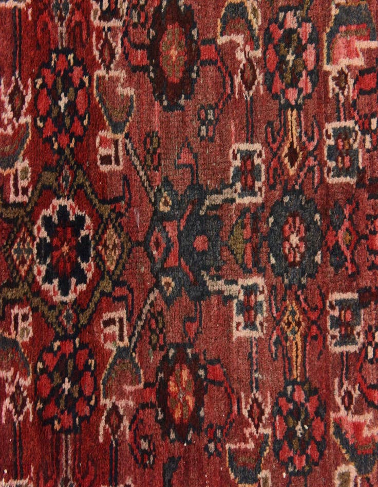 Detail image of  3' 8 x 10' 6  Hand Knotted Hossainabad Persian Wool Runner Rug