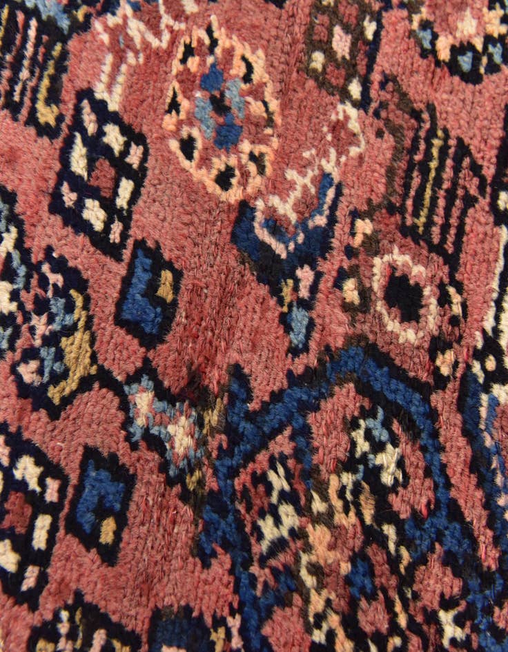 Detail image of  3' 10 x 9' 9  Hand Knotted Hossainabad Persian Wool Runner Rug
