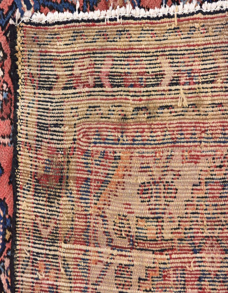 Detail image of  3' 10 x 9' 9  Hand Knotted Hossainabad Persian Wool Runner Rug