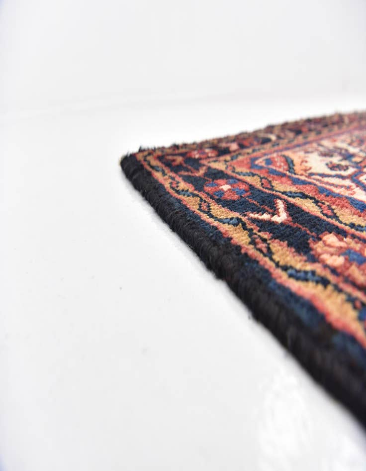Detail image of  3' 10 x 9' 9  Hand Knotted Hossainabad Persian Wool Runner Rug